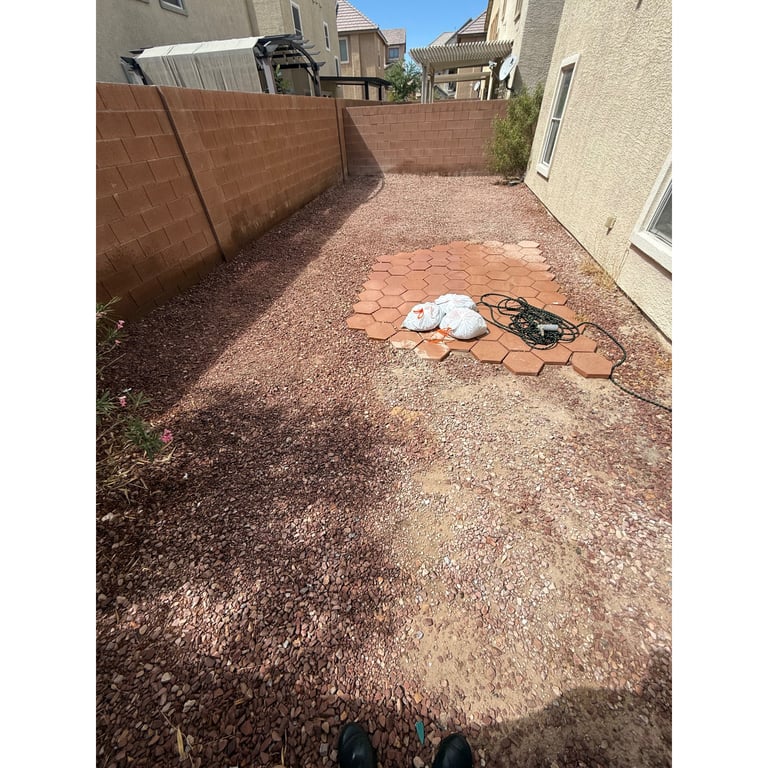 Jhoi P.'s yard after scooping